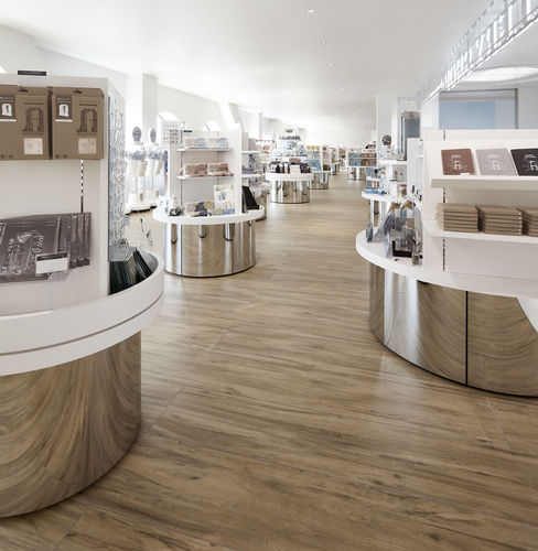 Revestimento de piso em cerâmica - LEGNO VENEZIA SABBIA - LAMINAM - para ambiente interno / para ambiente externo / para degrau
