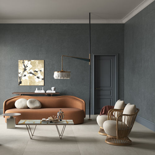 Placa de pedra em grés porcelanato - CENERE - LAMINAM - para piso / para ambiente interno / para cozinha