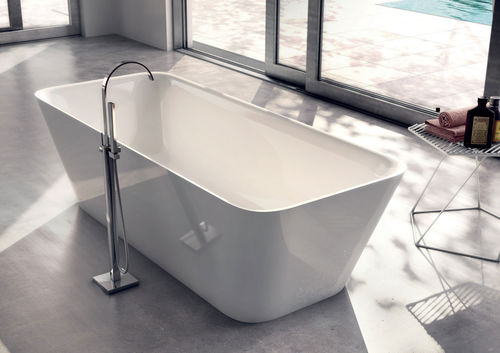 Banheira freestanding - SHAPE 01 - LASAIDEA - para residência / em compósito / contemporânea