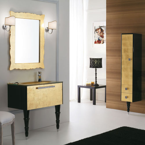 Gabinete de banheiro de piso - DEC&Ograve; D16 - LEGNOBAGNO - em madeira / em vidro / de estilo