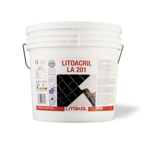 Cola em pasta de fixação - LITOACRIL LA201 - LITOKOL - para gesso / para cimento / para concreto