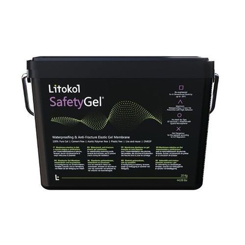 Manta impermeabilizante de proteção - SAFETYGEL&reg; - LITOKOL - para piso / para box de banheiro / para parede