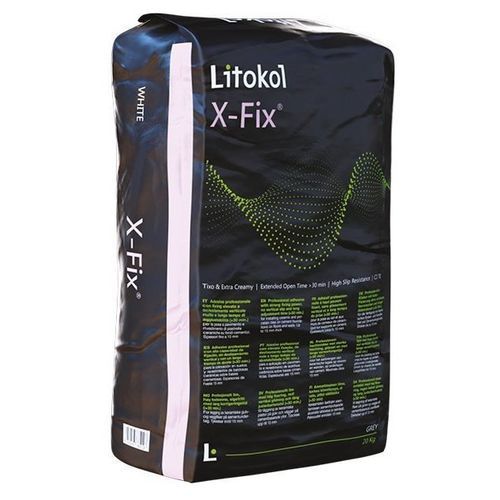 Cimento-cola para revestimento cerâmico - X-FIX&reg; - LITOKOL - para fachada / para revestimento de parede / para revestimento de piso