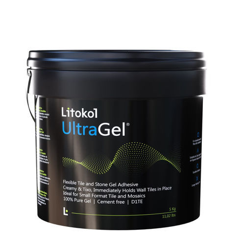Cola em pasta em polímero - ULTRAGEL&reg; - LITOKOL - para revestimento cerâmico / para revestimento de parede / para piso