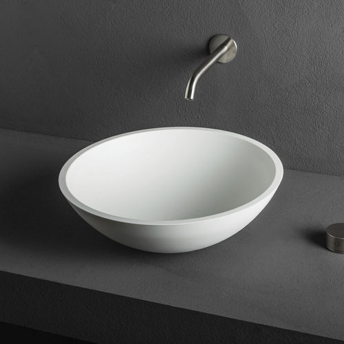 Cuba de apoio - CUP - MAKRO - em Corian® / redonda / contemporânea