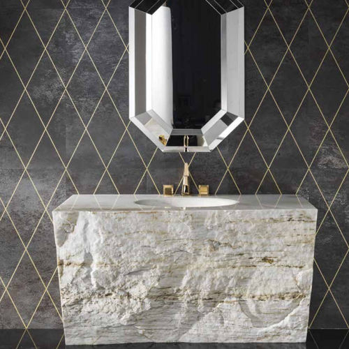 Cuba de embutir - CUORE DI ROCCIA - PETRACER'S CERAMICS - em cerâmica / retangular / contemporânea