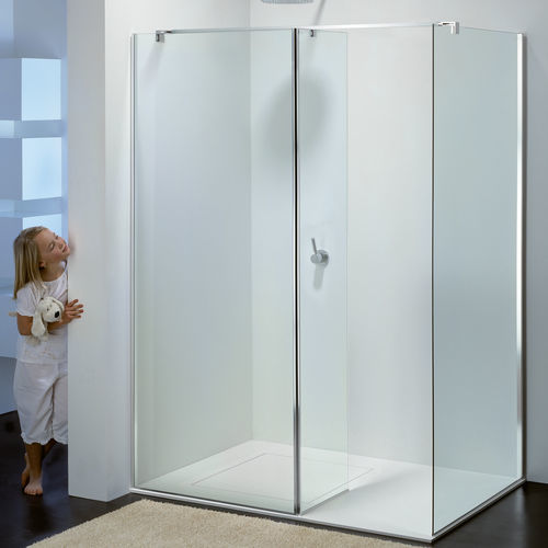 Cabine de banho walk-in - ME - PROVEX - em vidro / com porta de abrir / retangular