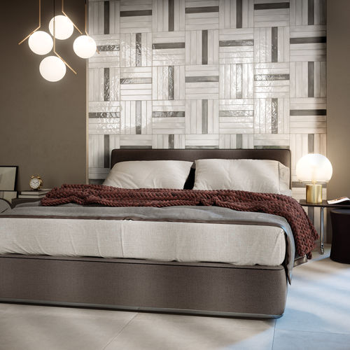 Placas de revestimento em grés porcelanato - CREMA - Ceramica Rondine - polida / brilhante / estruturada