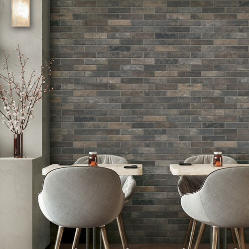 Placas de revestimento em grés porcelanato - DARK - Ceramica Rondine - estruturada / para ambiente interno / para ambiente externo