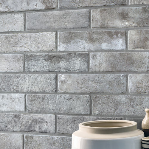 Placas de revestimento em grés porcelanato - GREY - Ceramica Rondine - estruturada / para ambiente interno / para ambiente externo