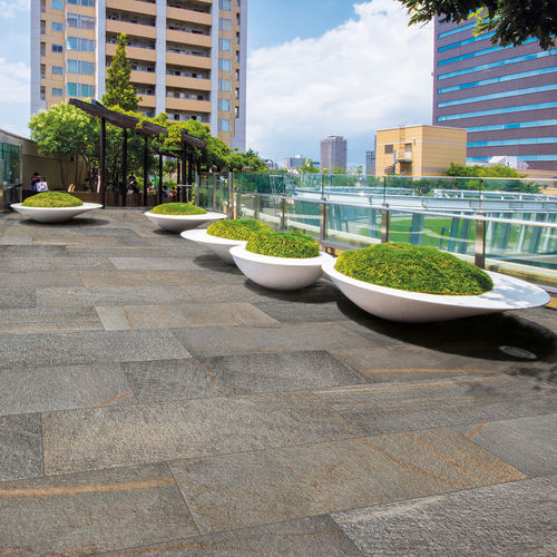 Placas de revestimento em grés porcelanato - LUSERNA MULTICOLOR - Ceramica Rondine - texturizada / estruturada / para ambiente externo