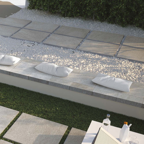 Bloco de pavimentação em grés porcelanato - QUARZ - SICHENIA GRUPPO CERAMICHE - para ambiente externo