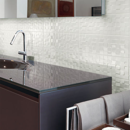 Placas de revestimento em grés porcelanato - BIANCHI - SIMA CERAMICHE - brilhante / com relevo / para ambiente interno