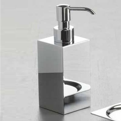 Dispensador de sabonete da linha comercial - URANIA - STILHAUS - de parede / em metal cromado / manual