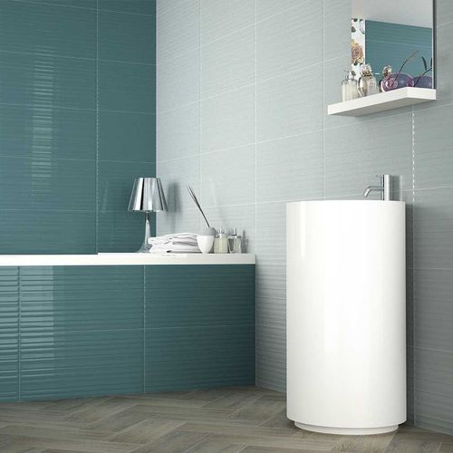 Placas de revestimento em grés porcelanato - BRANT - TERRACOTA - brilhante / com relevo / para ambiente interno