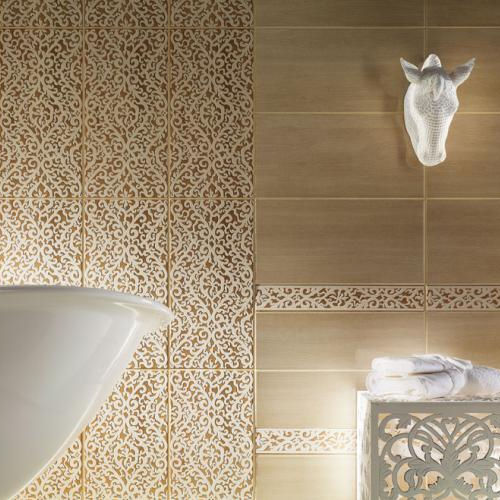 Placas de revestimento em grés porcelanato - ILMA - TUBADZIN - polida / para banheiro / de parede