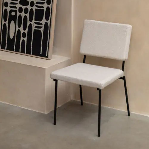Cadeira contemporânea - Fellow  - Zuiver - para ambiente interno / em tecido / com base metálica