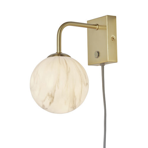 Arandela contemporânea - CARRARA/W12/GO  - it's about RoMi - para ambiente interno / em vidro / em ferro