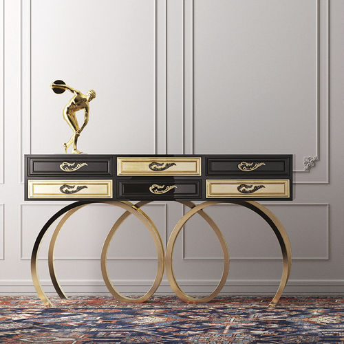 Aparador de design original - Ecstasy - Jetclass - em metal laqueado / com base em aço inoxidável polido / retangular