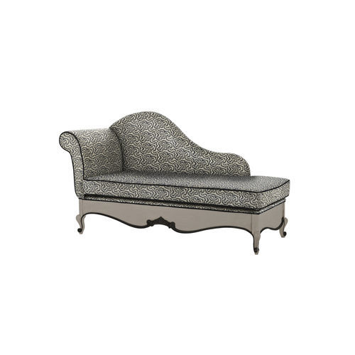 Divã clássico - Glamour - Jetclass - em tecido / em metal laqueado / com base metálica laqueada