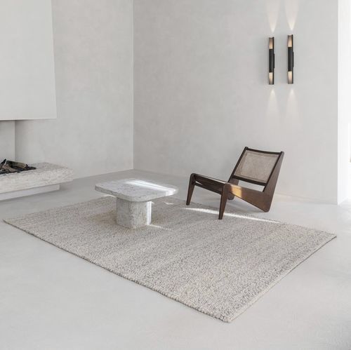Tapete contemporâneo - TEDI - LIGNE PURE - de cor lisa / de lã / retangular
