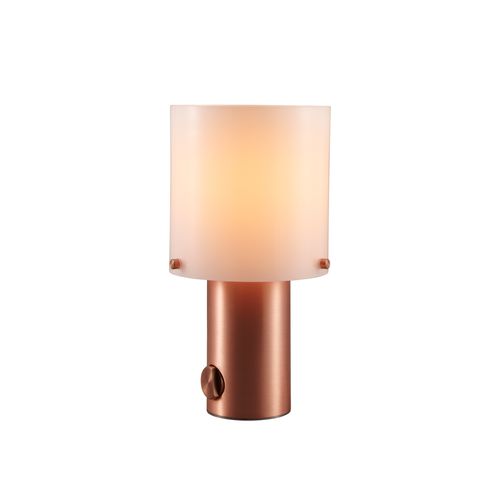 Luminária de mesa - WALTER - ORIGINAL BTC - em vidro / em cobre / em latão