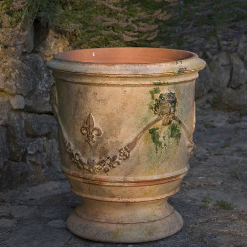 Vaso de jardim de terracota - XVIITH - POTERIE LE CHÊNE VERT - redondo