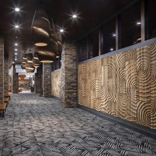 Painel decorativo de revestimento - Current Teak - WONDERWALL STUDIOS - de parede / para ambiente interno / em teca reciclada