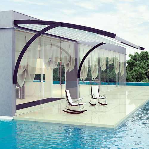 Pérgola suspensa - MN2  - ALBAYRAK  - em alumínio / com cobertura em tela / da linha comercial