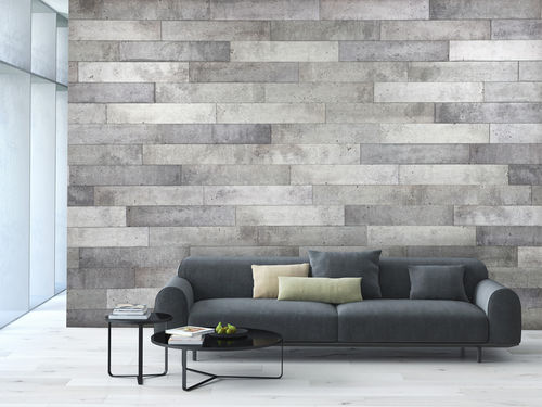 Painel decorativo para ambiente interno - DUO - MUR design - de parede / em material reciclado / em madeira