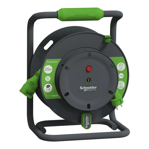 Enrolador de cabos elétricos 1 tomada - HO7RNF - SCHNEIDER ELECTRIC - IP44 / 2,5 mm