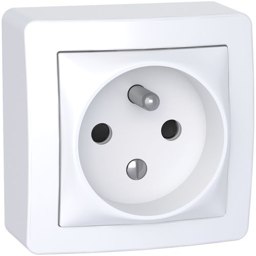 Tomada elétrica - Alréa - SCHNEIDER ELECTRIC - dupla / de parede / de sobrepor