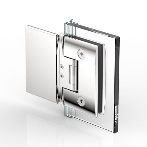 Dobradiça para porta de vidro - PONTERE : 8412 - PAULI FRANCE  - para porta de box de banheiro / em zamac / com sistema de fechamento automático