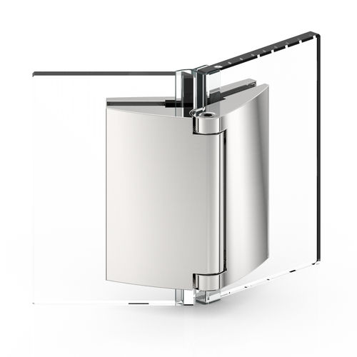 Dobradiça para porta de vidro - PAPILLON : 8104 - PAULI FRANCE  - para porta de box de banheiro / em zamac / com sistema de fechamento automático