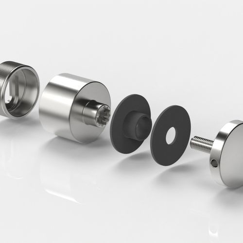 Fixação para parede-cortina em inox - 7056VAS35 - PAULI FRANCE 