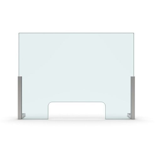 Separador de estações de trabalho de mesa - SET-3090 - PAULI FRANCE  - em vidro / em vidro acrílico / design