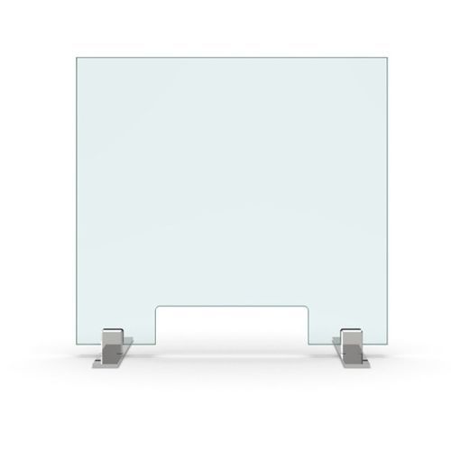 Separador de estações de trabalho de piso - SET-3088 - PAULI FRANCE  - em vidro / em vidro acrílico / design