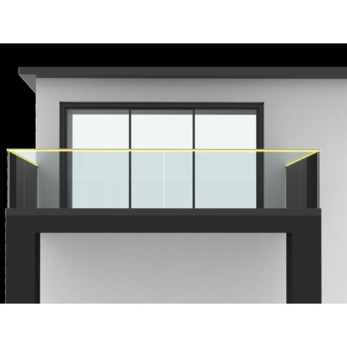Sacada com painéis de vidro - ALU36 - Qingdao Jinfer International Co., Ltd. - do tipo balaustrada / em alumínio / em alumínio anodizado