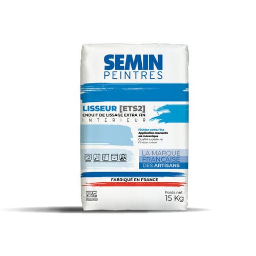 Reboco de alisamento - LISSEUR - SEMIN - para ambiente interno / para parede / para gesso