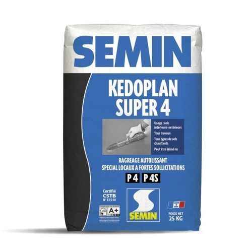Reboco de alisamento - KEDOPLAN SUPER P4 - SEMIN - de regularização / para ambiente interno / para ambiente externo