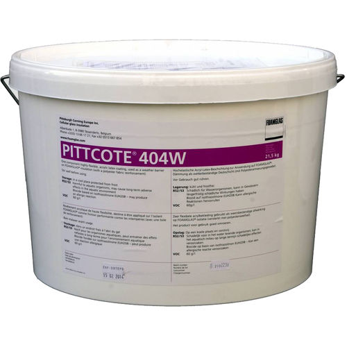 Reboco de proteção - PITTCOTE® 404 - FOAMGLAS® - para parede / para metais / látex