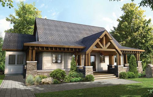 Casa em madeira maciça - Blackcomb - TIMBER BLOCK  - ecológica / contemporânea / com sistema "timber frame"