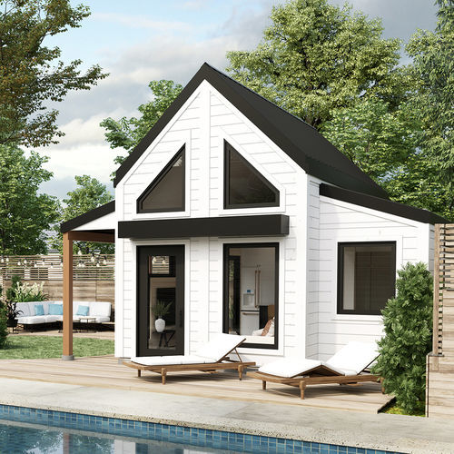 Microcasa individual - Asheville - TIMBER BLOCK  - contemporânea / com sistema "timber frame"