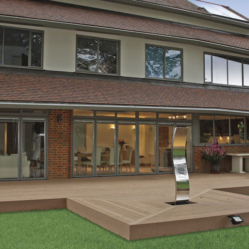 Tábua de deck em compósito - TWINFINISH® - TimberTech® - em madeira maciça / com sistema de encaixe / ranhurada