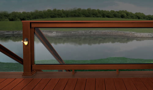 Guarda-corpo em WPC - EVOLUTIONS RAIL™ BUILDER - TimberTech® - com barras / para ambiente externo / para convés