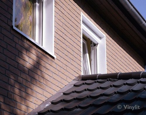 Revestimento de fachada em painéis - VINYBRICK - VINYLIT FACADE - ITE  - em compósito / texturizado