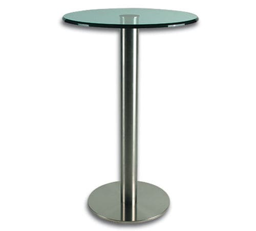Base de mesa em aço inoxidável escovado - BO 5500159	 - BOHLE AG - contemporânea / para mesa alta / com base redonda