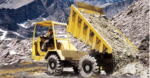 Dumper de descarga traseira - D6 - CARMIX - para recipientes / de rodas / para obras