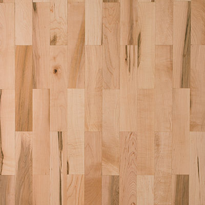 Piso maciço - LAMPARQUET - CANADIAN HARD MAPLE STANDARD - CHENE DE L EST  - em carvalho / oleado / colado