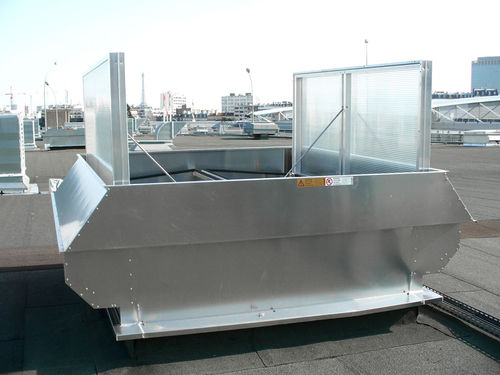 Janela para extração natural de fumaça em alumínio - APOLLO ATI - COLT FRANCE  - em policarbonato / com exaustor de fumaça e calor / para telhado